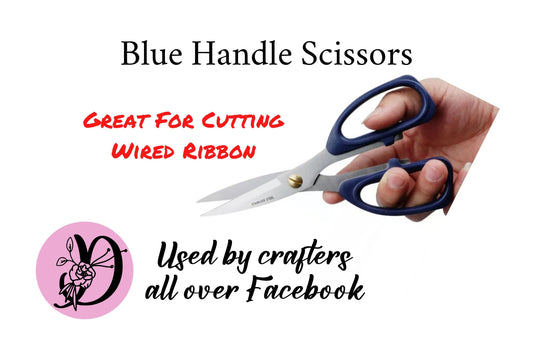 Wreathing Scissors, Blue Handle Scissors, Wreath Supplies, Crafting Supplies, Desert Wreath Signs