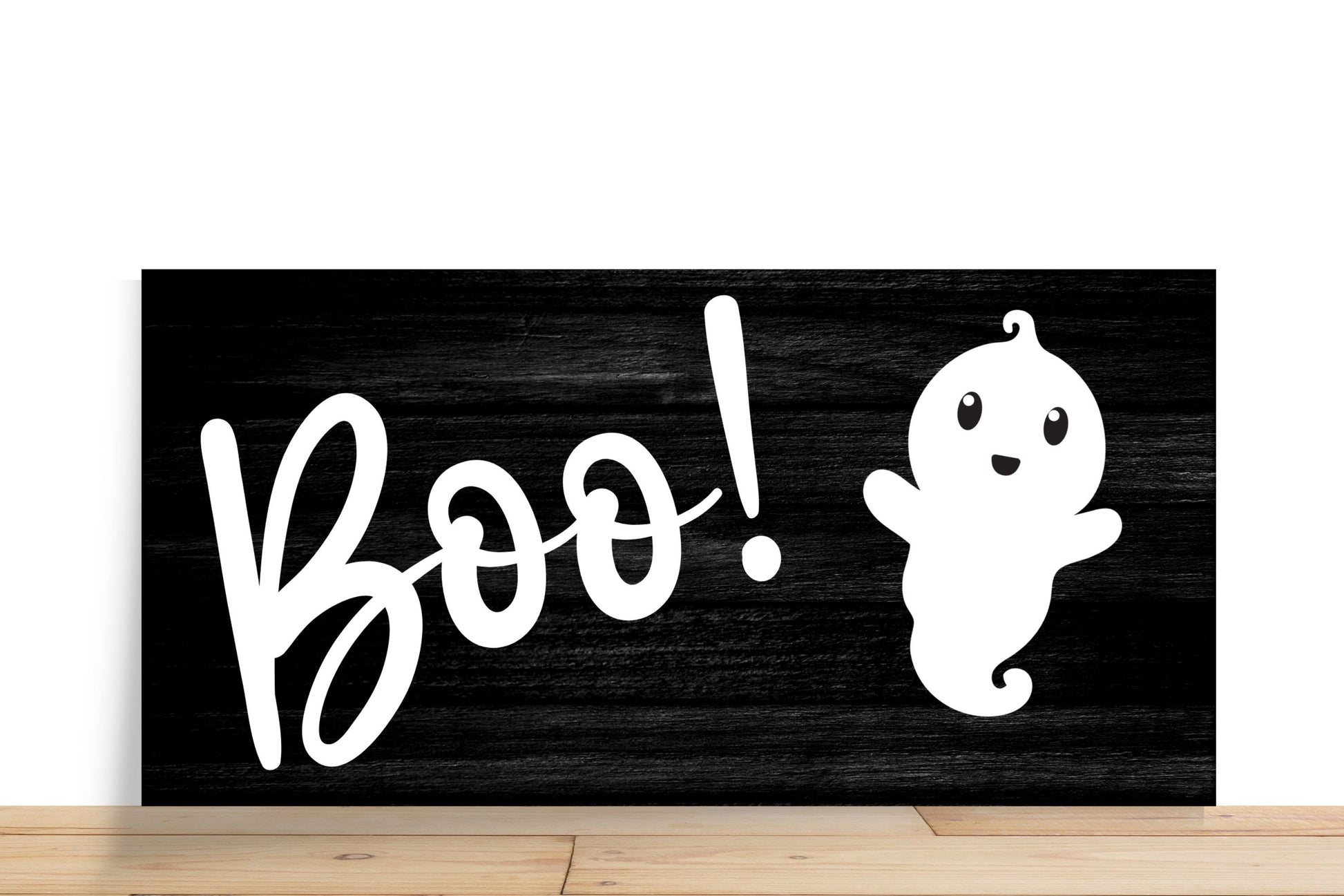 Halloween Sign, Boo Rectangle Metal Sign, Sign For Wreath, Desert Wreath Signs