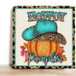 Fall Wreath Sign, Howdy Pumpkin Square Metal Sign, Sign For Wreath,Desert Wreath Signs