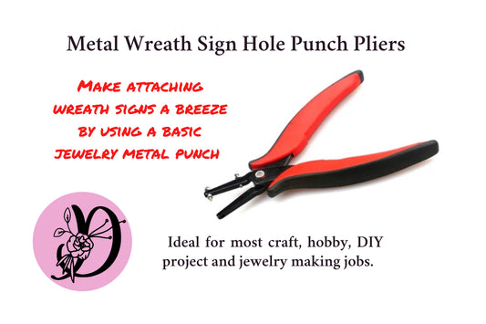 Wreath Sign Hole Punch Pliers, Metal Hole Punch Pliers, Desert Wreath Signs