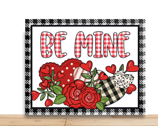 Valentines Wreath Sign, Be Mine Sign, Sign For Wreath, Desert Wreath Signs