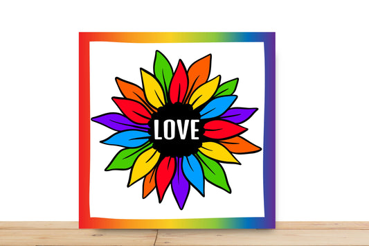 Gay Pride Wreath Sign, Love Square Metal Sign, Sign For Wreath, Desert Wreath Signs