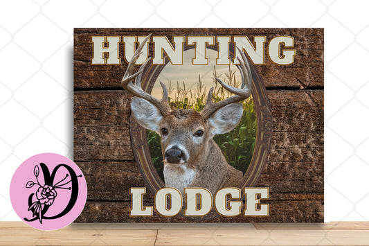 Hunting Wreath Sign, Hunting Lodge Rectangle Metal Sign, Sign For Wreath, Wreath Sign, Desert Wreath Signs