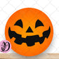 Halloween Wreath Sign, Jack-O-Lantern Face Round Metal Sign, Sign For Wreath, Desert Wreath Signs