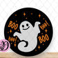 Halloween Ghost Sign, Boo Ghost Round Metal Sign, Sign For Wreath, Halloween Decorations, Desert Wreath Signs